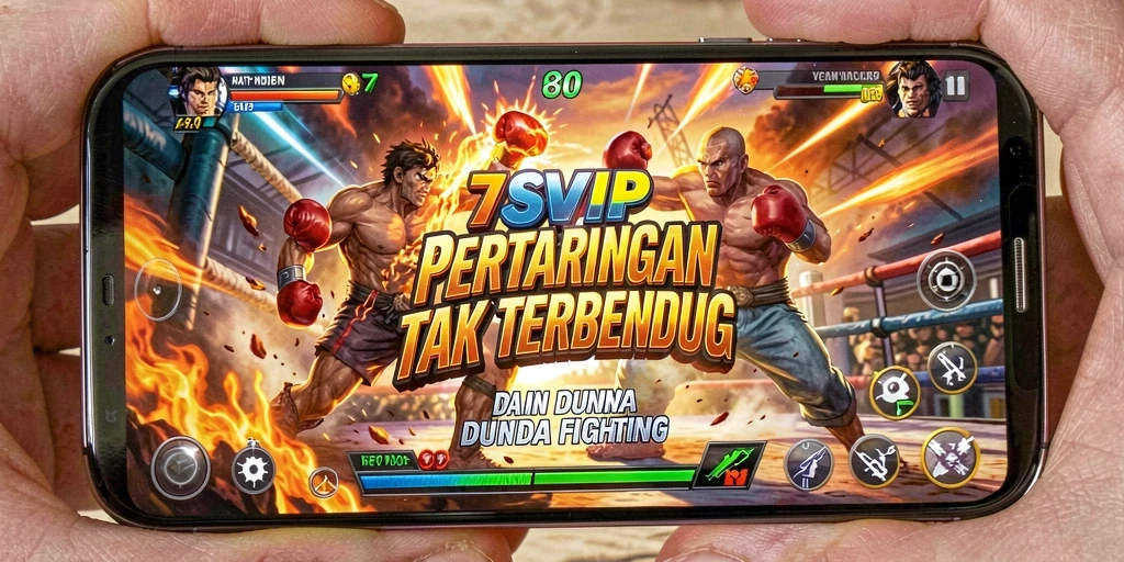 Screenshot gameplay <strong>7SVIP</strong> menampilkan aksi pertarungan seru di arena yang mendebarkan.