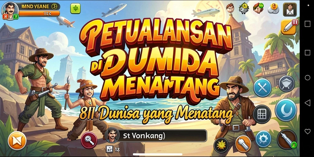 Tampilan gameplay seru dari 8II dalam dunia petualangan.