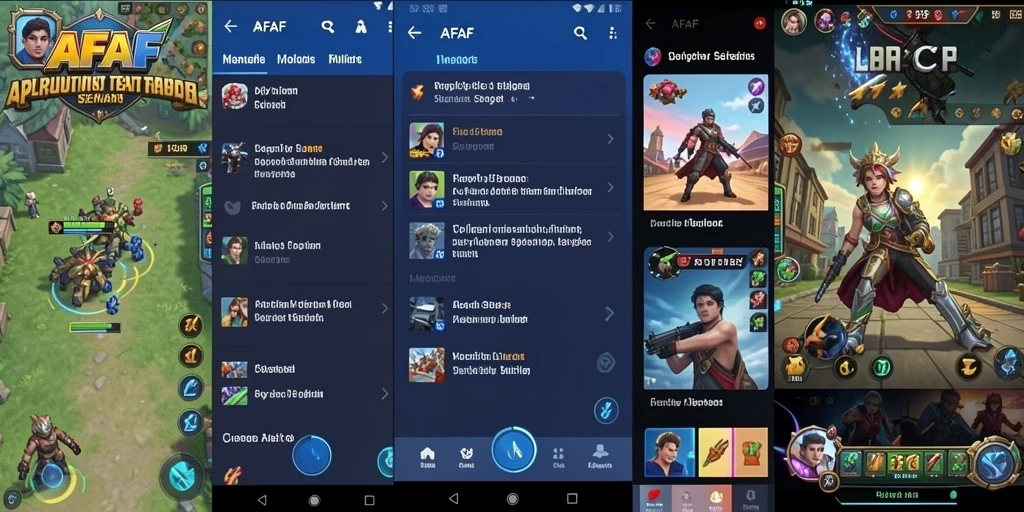 Tampilan antarmuka utama AFAF dengan fitur lengkap.