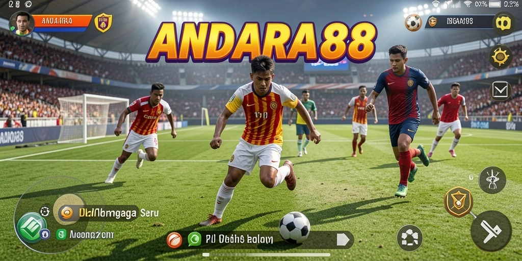 Tampilan gameplay mendebarkan dari ANDARA88 yang menggambarkan suasana olahraga.