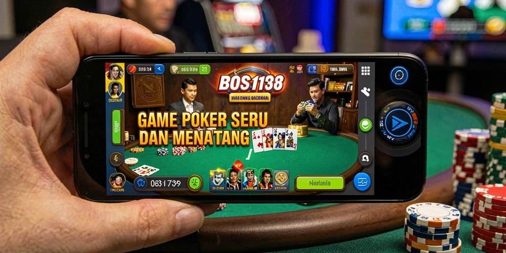Gameplay seru Poker dengan fitur kompetitif di BOS138.