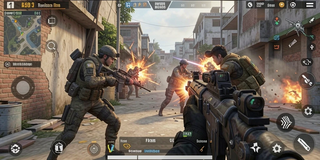 Tampilan gameplay BWO888 yang intens dan menegangkan selama pertarungan.