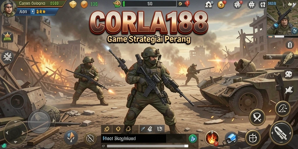 Tampilan gameplay dramatis dalam CORLA188 dengan strategi mendalam.