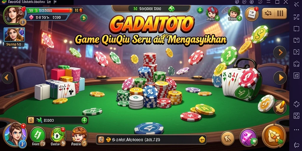 Gameplay seru dan kompetitif dalam QiuQiu GADAITOTO.
