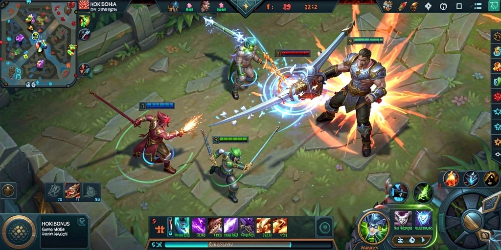 Tangkapan layar gameplay seru HOKIBONUS dengan aksi penuh strategi.