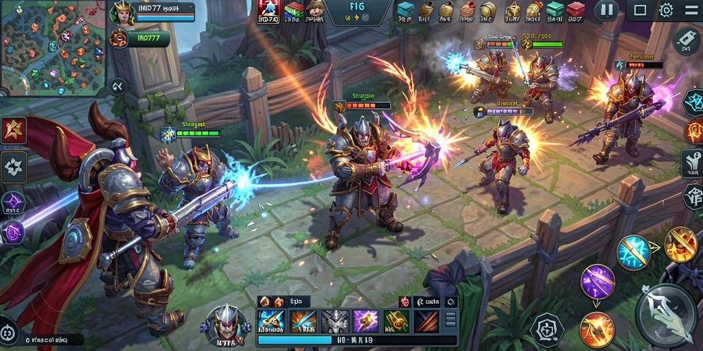 Tampilan gameplay IND777 yang menegangkan dan strategis.