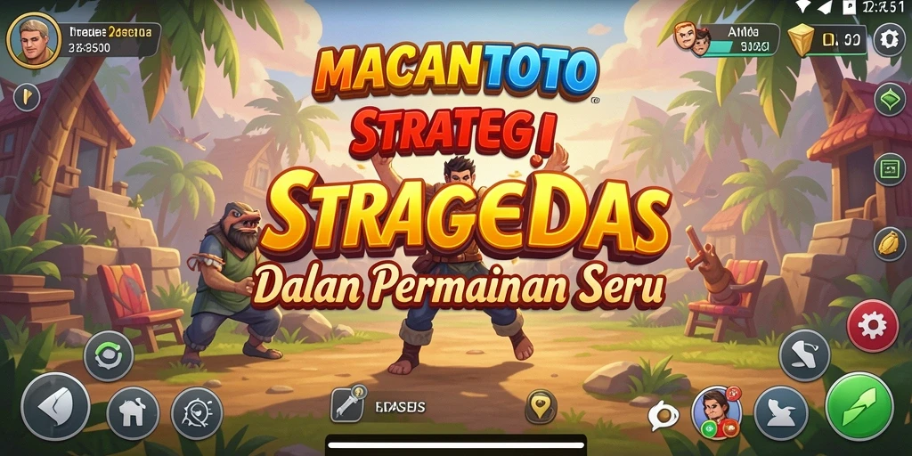 Tangkapan layar utama <strong>MACANTOTO</strong> menampilkan pertempuran strategis yang epik.