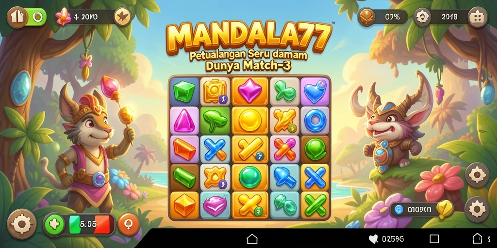 Gameplay dinamis dan penuh warna di MANDALA77
