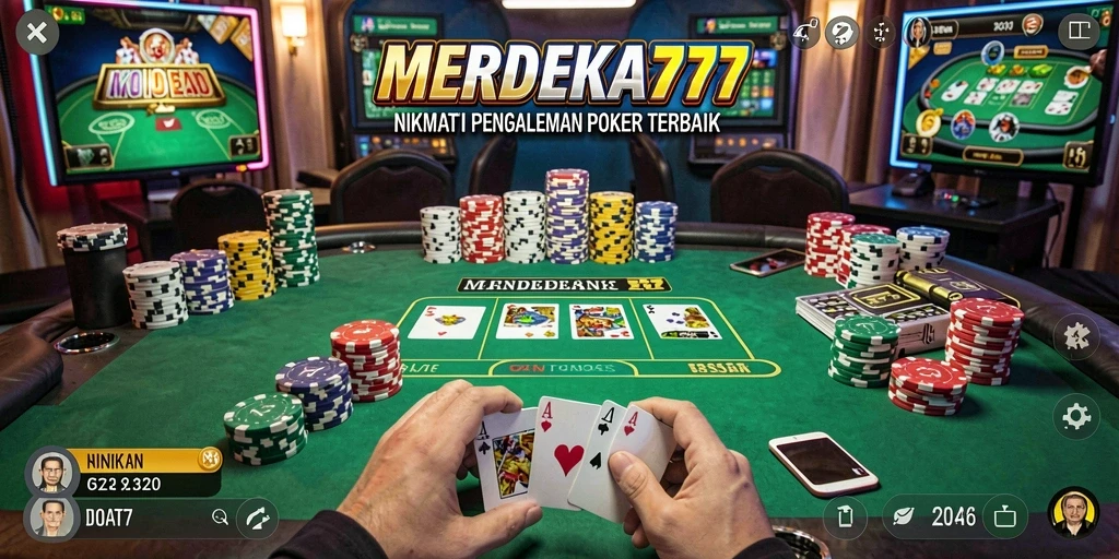 Tampilan gameplay seru dari MERDEKA777 yang memukau.
