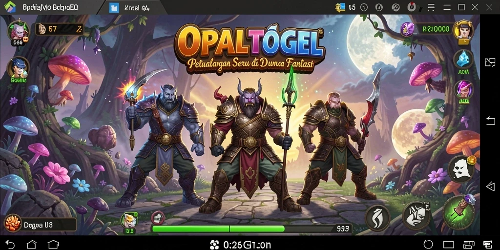 Tampilan seru dari gameplay petualangan di OPALTOGEL.