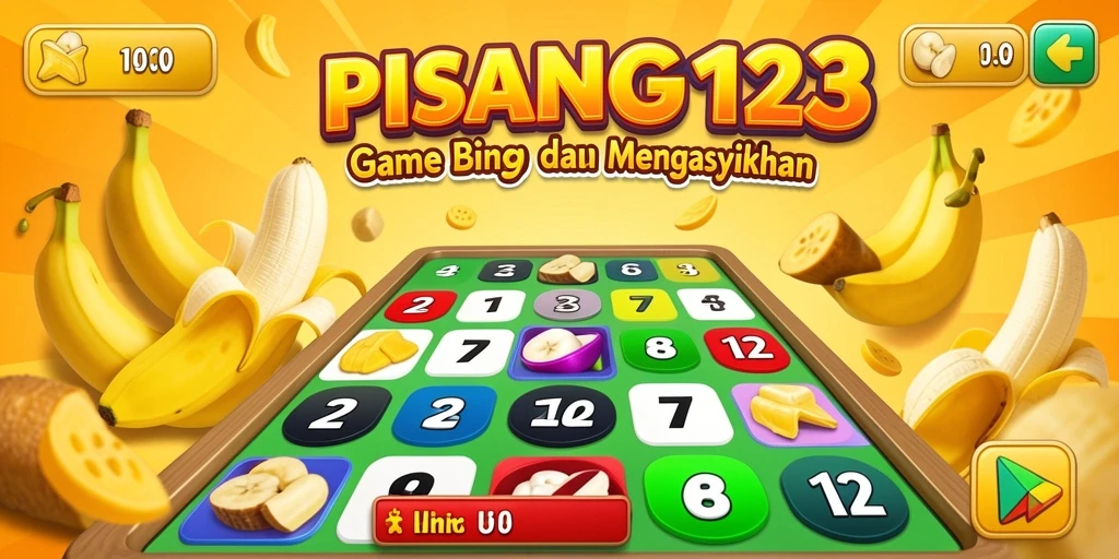 Tampilan seru gameplay PISANG123 yang menampilkan Bingo.