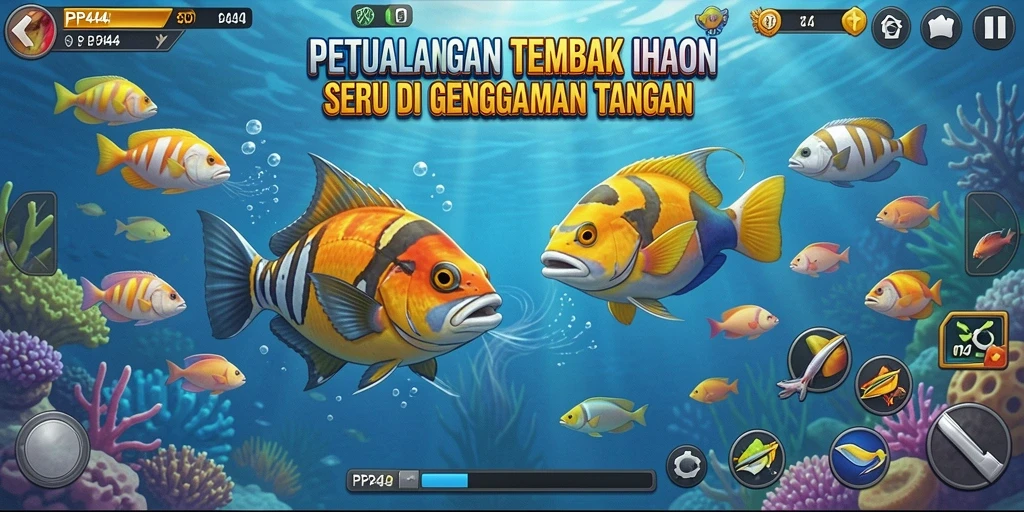 Gameplay seru dalam menangkap ikan di PP444.