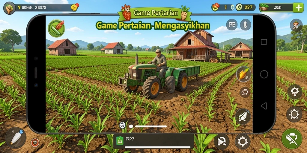 Tampilan gameplay PP7 yang seru dan interaktif dalam pertanian.
