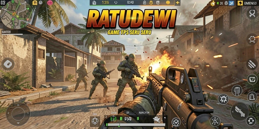 Tangkapan layar menunjukkan momen aksi menegangkan dalam RATUDEWI.