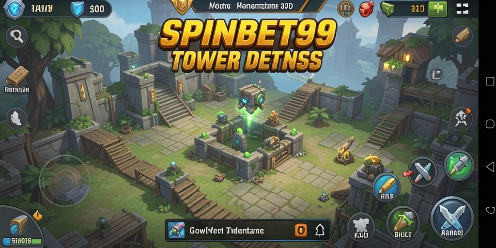 Gameplay SPINBET99 yang intens dan strategis dalam Tower Defense.