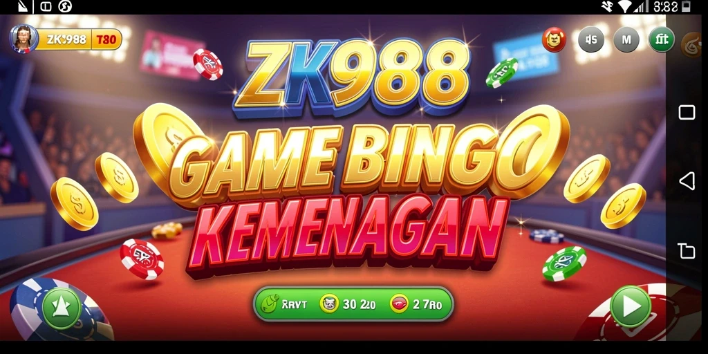 Tampilan gameplay seru dari ZK988 di dunia Bingo.